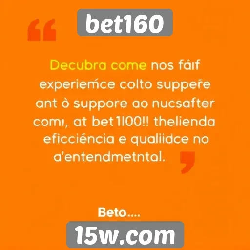 testamos o suporte ao cliente da bet160
